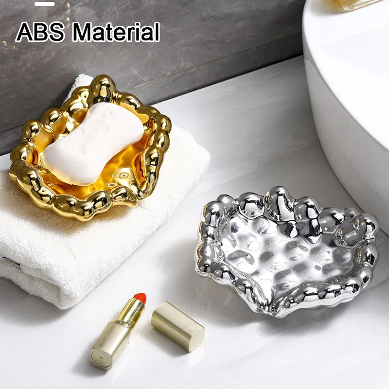 Cloud Shape Soap Box Bathroom Draining Soap Dish Light Luxury Soap Holders for Bathroom Washbasin Countertop 2