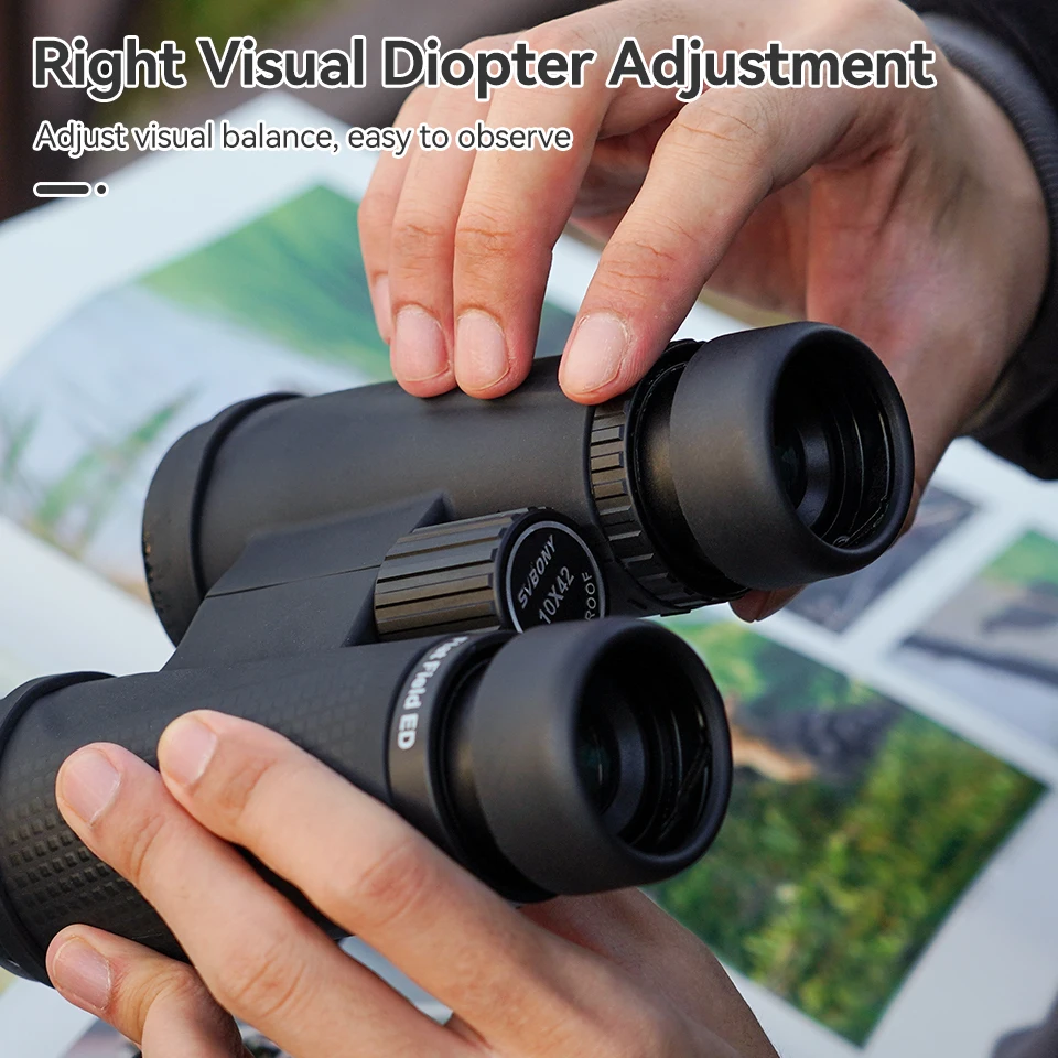Svbony SA205 Binoculars with Tabletop Tripod 8X42/10X42 ED Flat-field IP67 Waterproof BAK4 for Bird Watching and Photography 4
