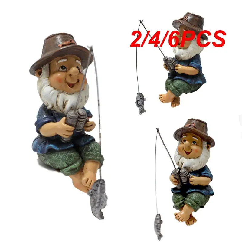 

2/4/6PCS Exterior Garden Decoration Outdoor Garden Decoration Statue Waterproof Resin Pond Landscape Statue Uv Resistant