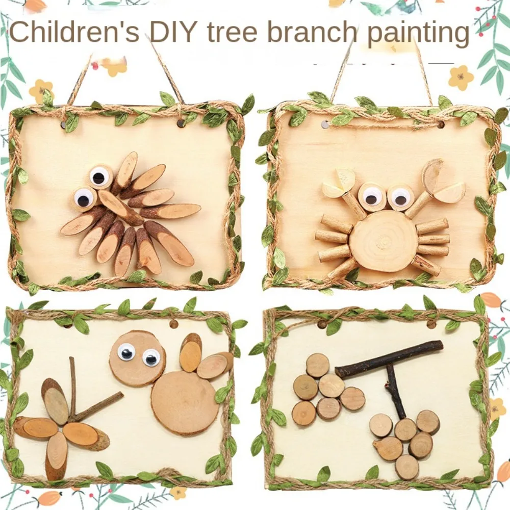 

Diy Material Package Diy Wooden Frame Animal Handmade Kids Educational Toys Craft Wood Children Craft Toy Kindergarten