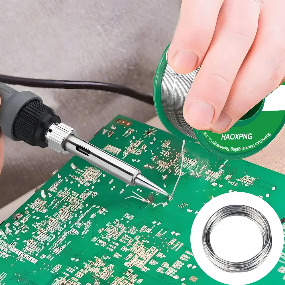 Soldering Wire Soldering Tin Wire Welding Wires Lead-free Low Temperature Flux-cored Soldering Wire Tin Low Melting Point 217 Degrees No Clean Needed