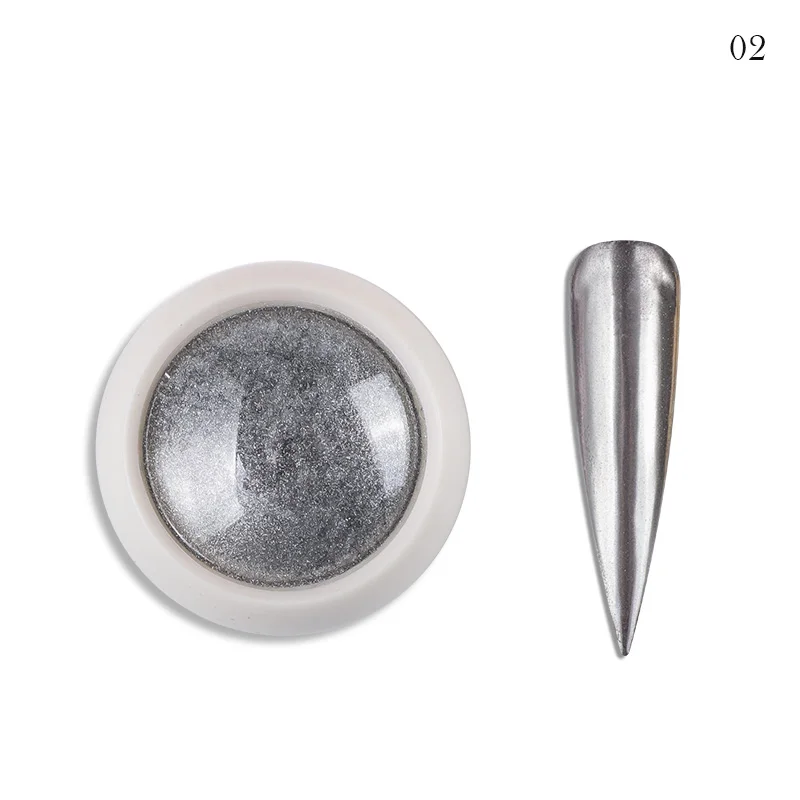 #Christmas Gold Silver Mirror Nail Chrome Powder 25-Color HOLO Glazed Metallic Rubbing Powder Super-Bright Manicure Dust