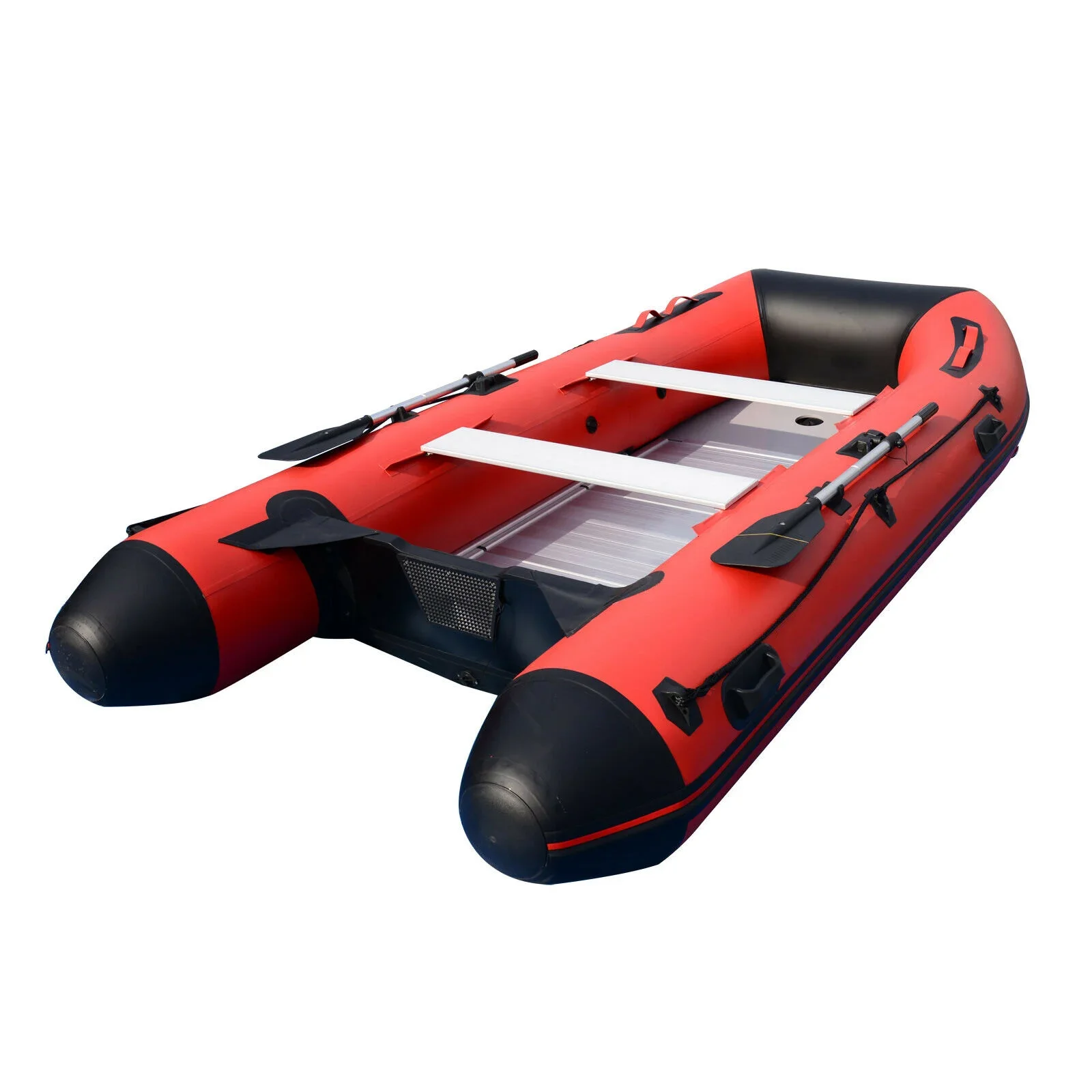 Light weight folding portable plastic steel rowing boat 3 person water sport rowing boat for sale