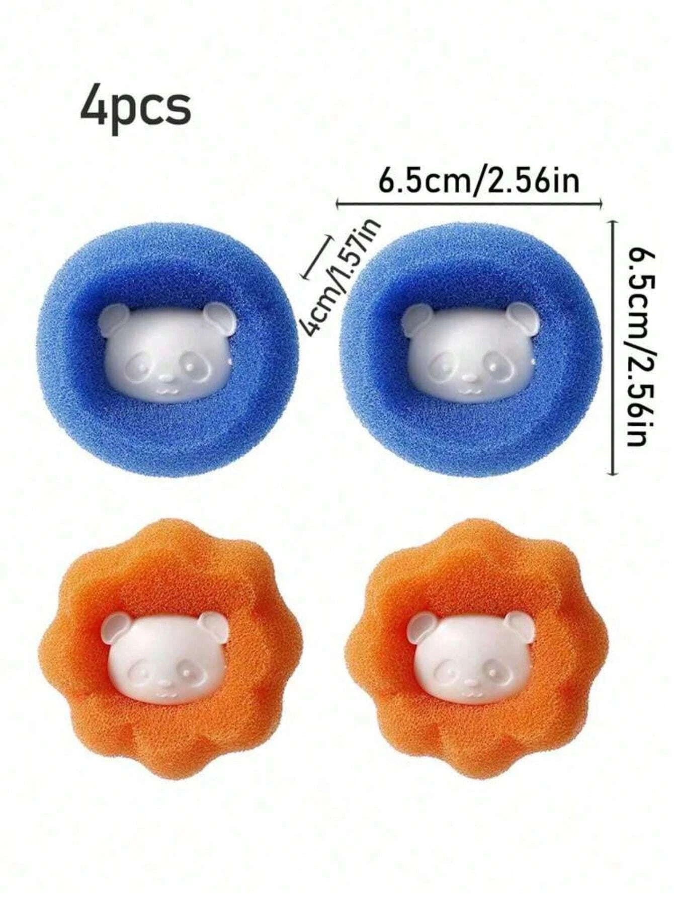 6pcs Pet Hair Remover Used In Washing Machine, Dryer Ball Reuse, Reduce Wrinkles, Save Washing Machine Free Drying Time
