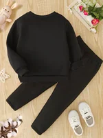 Mädchen Set mit Herz-Print – Bild 3