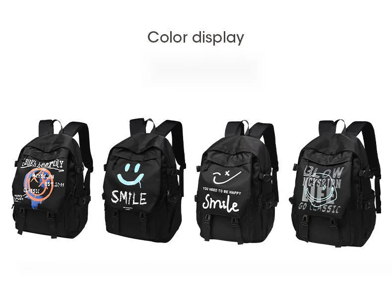 Neue koreanische Version des modischen Computer-Mittelschülers, großer, lächelnder Rucksack für Männer und_voghion.com