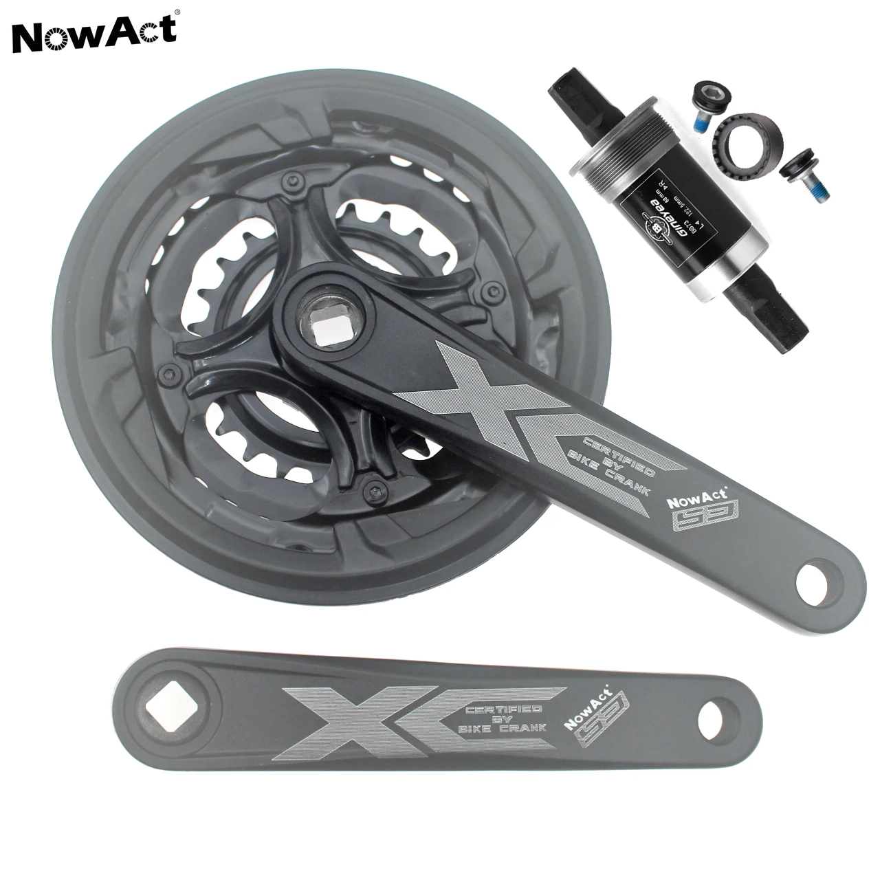 Mtbクランクセット7/8/9速度自転車クランクセット24-34-42T 170