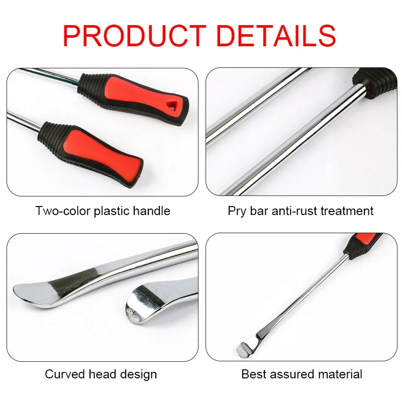 Car Motorcycle Bike Tire Replacement Rod Tire Spoon Crowbar Tool Wheel Hub Protector Professional Repair Tool