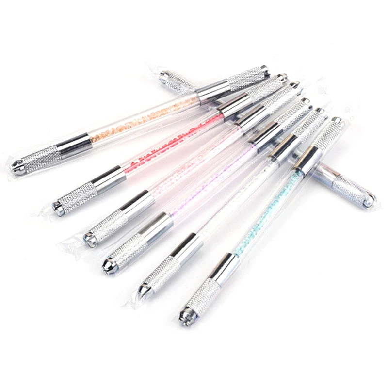 

Embroidery Half Dozen Fog Pen Eyebrow Tattoo Pen Hand Pen Embroidery Knife Holder Double Head Multifunctional Hand Pen