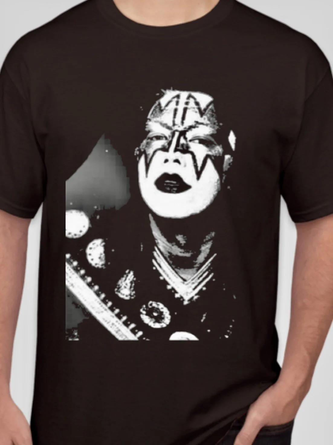 

Винтажная хлопковая черная Мужская футболка с коротким рукавом Ace Frehley