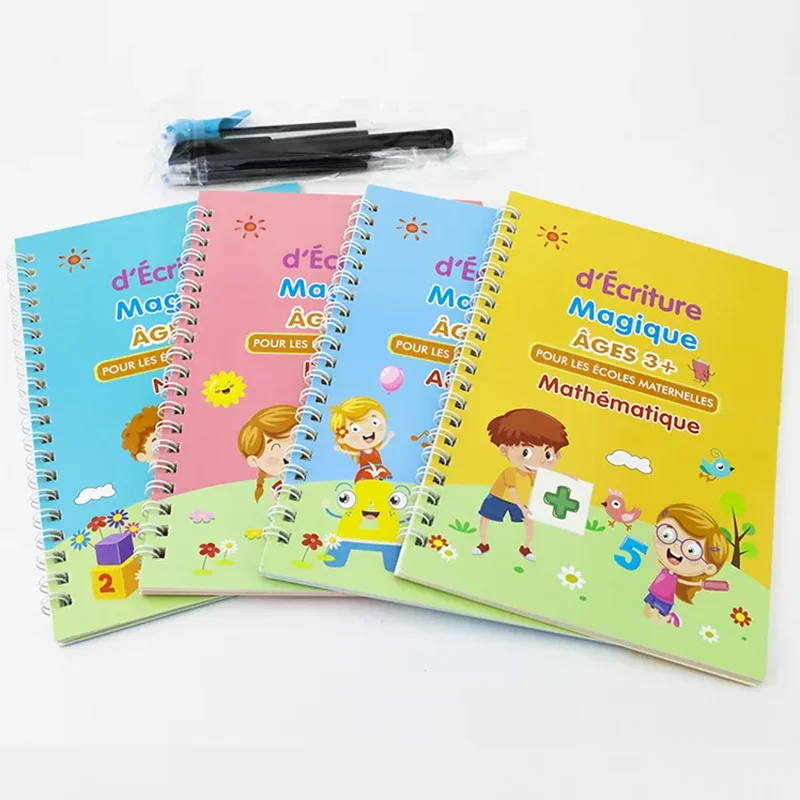 Custom  French Sank Magic Book  Practice Copybook Handwriting Calligraphy  Child Printing books for kids  French Letters Exercis