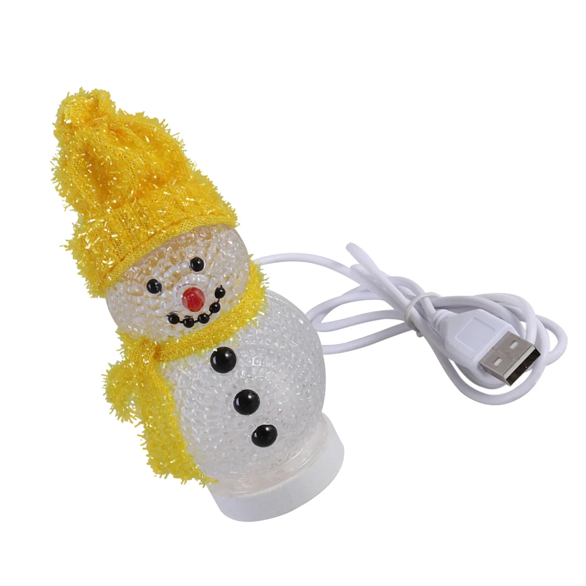 

Рождественская подсветка в виде снеговика, функция подсветки, USB-зарядка, изменение цвета