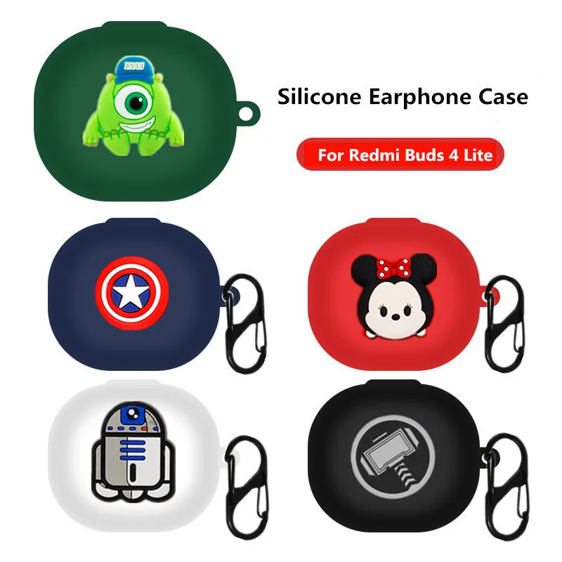  Earphone Case for Xiaomi Redmi Buds3 lite,3D Cute Cartoon  Silicone Wireless Headset Protector Case for Redmi Buds 3 lite with Hook  (Dinosaur-01) : Electronics