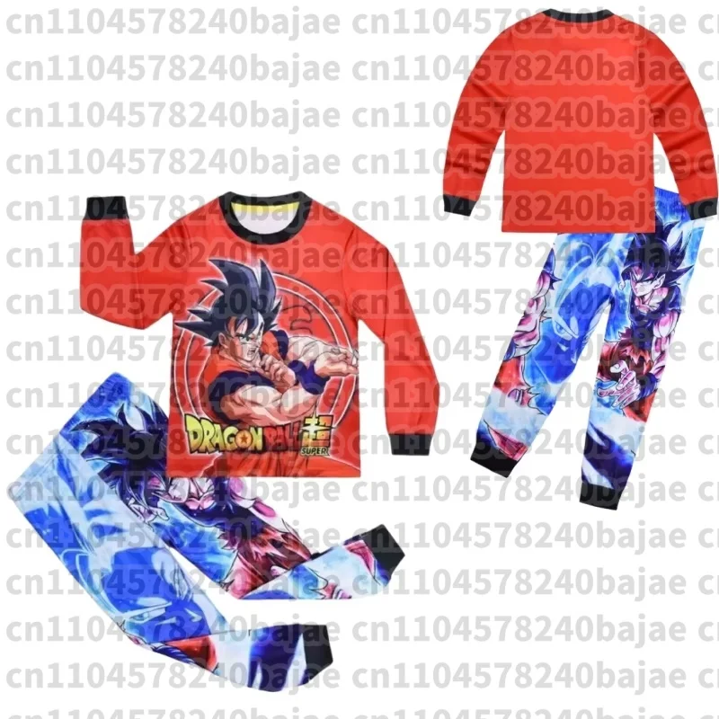 Dragon Ball Goku Pyjama-Set, Anime-Kinder-Schlafanzug, weiche Schlafkleidung, lockere Heimkleidung, Frühling und Herbst, lange Ärmel, Hosenanzug, Pyjamas, Geschenke – Detail 8