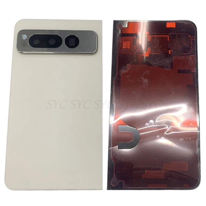 Original Rear Door Battery Cover Housing Case For Google Pixel Fold Back Cover with Logo Repair Parts