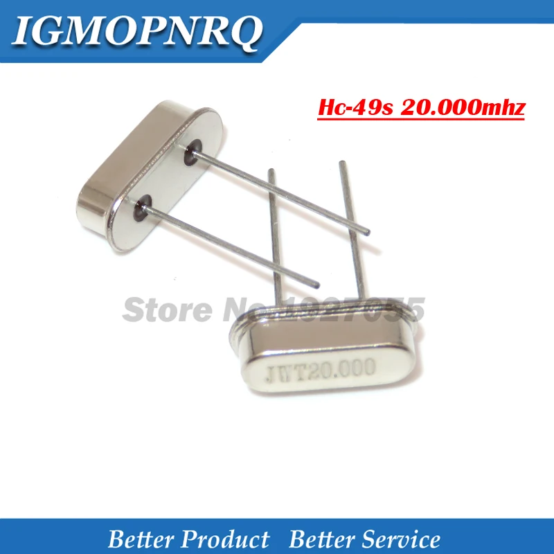10pcs hc-49s 20.000mhz 20MHz HC49S 20M 20ppm 20pF quartz resonator NEW