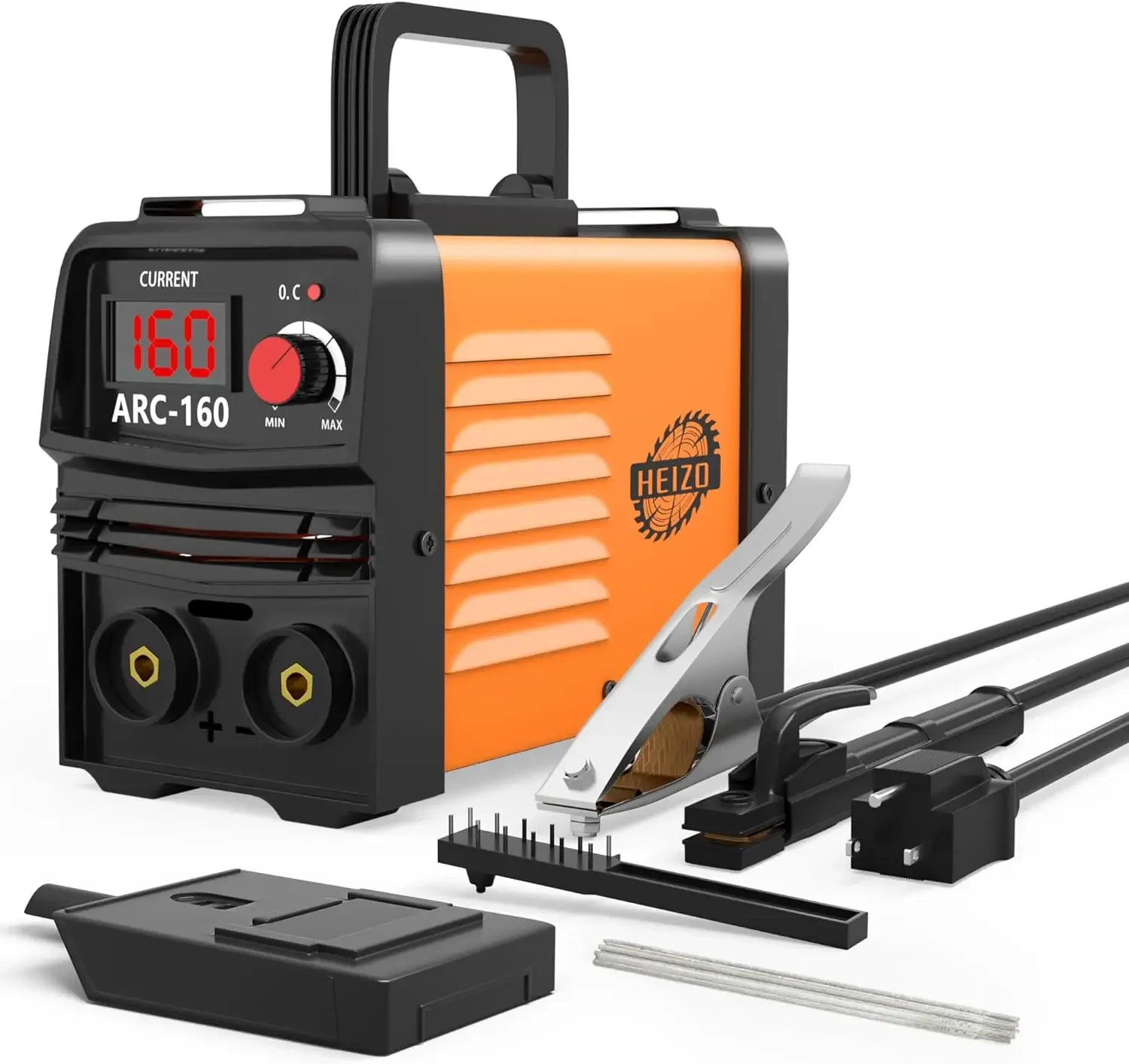 Mini Stick Welder Machine 110V, 160A ARC Portable MMA Welding Machine, IGBT Inverter Welder Digital Display