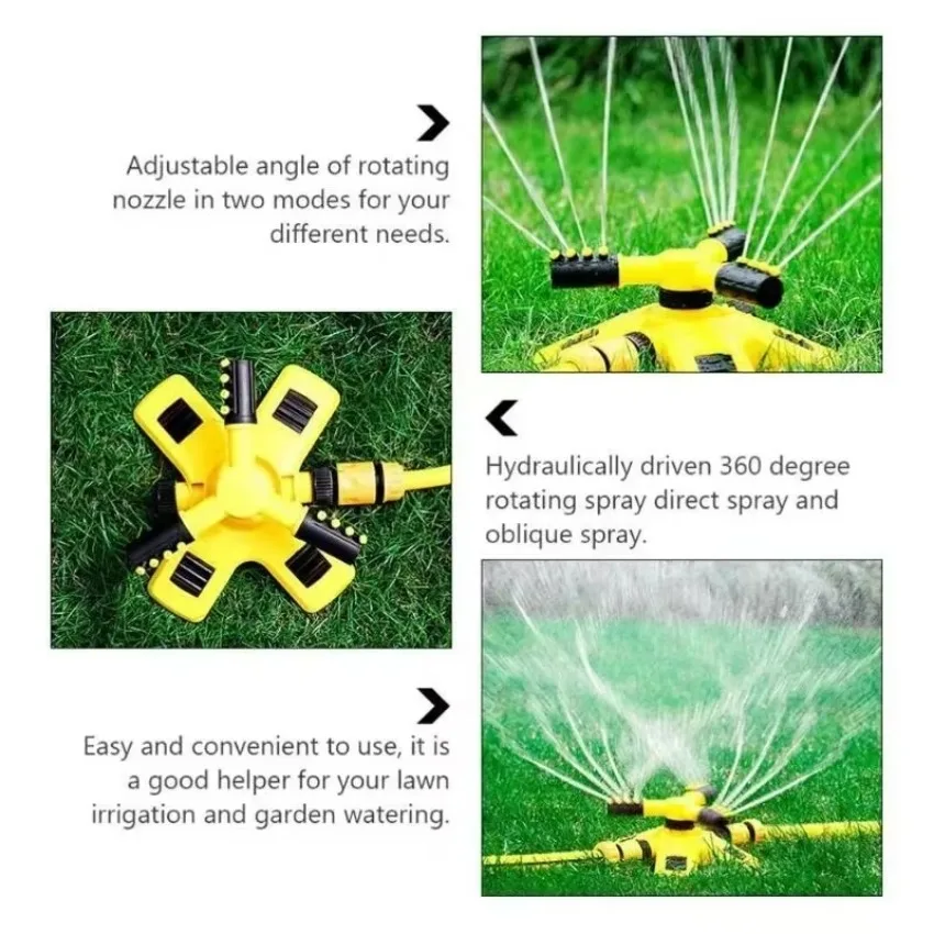 360 Degrees Watering Vortex Garden Sprinklers Automatic Watering Grass Lawn Water Saving Irrigation Sprinkler Automatic Rotation