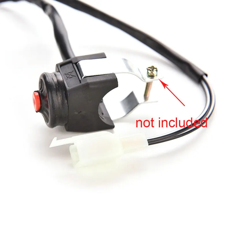Universal Motorcycle Kill Switch Red Push Button Horn Starter Dirt Bike ATV UTV Dual Sport For 22mm Handlebar Mounted Bars 1 Pcs motorcycle kill switch