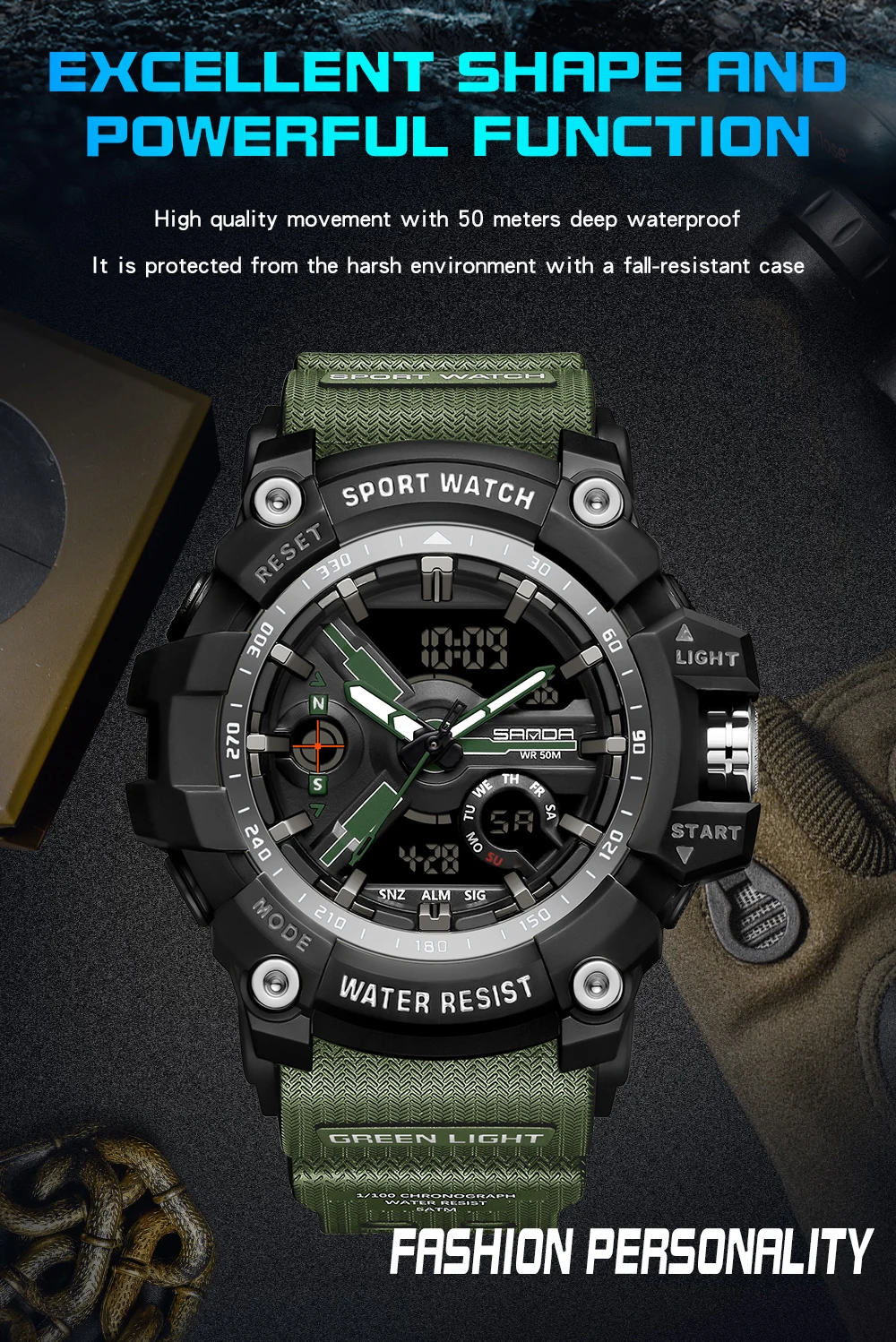 branded sport watch