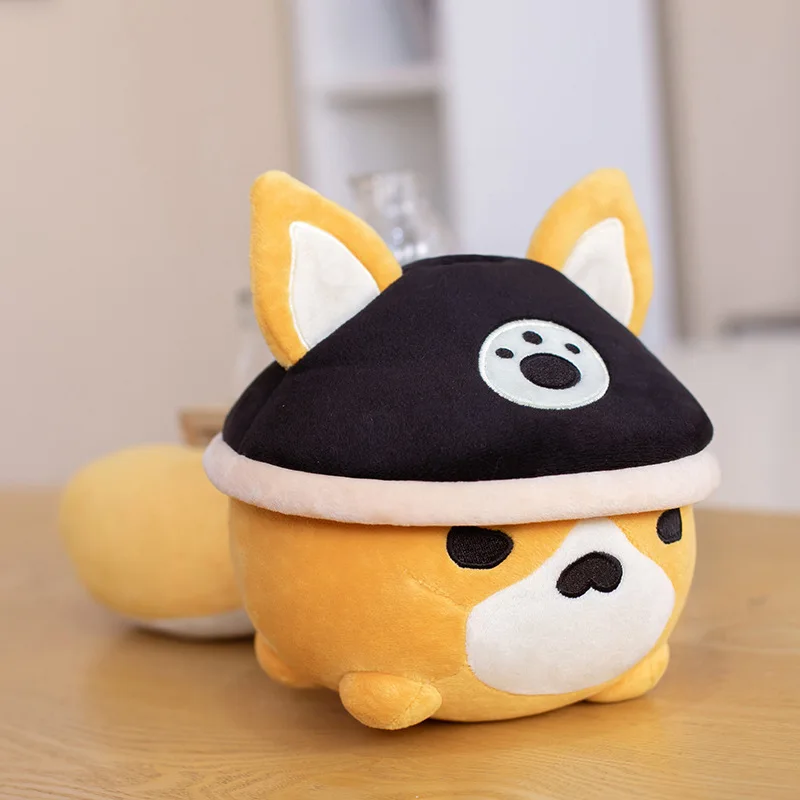 Cute Plush Toy Genshin Impact Gorou 40cm Plushie Soft Stuffed Toys Doll Birthday Gift #5595 jt synthetic gorou cosplay wigs game genshin impact brown and white mixed color short with headwea ears clips cute anime costum