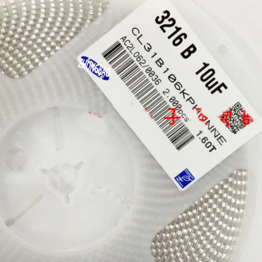

CL31B106KPHNNNE CAP CER 1206 10uF 106K ±10% 10V X7R Ceramic Capacitor 2000pcs Ceramic Capacitor