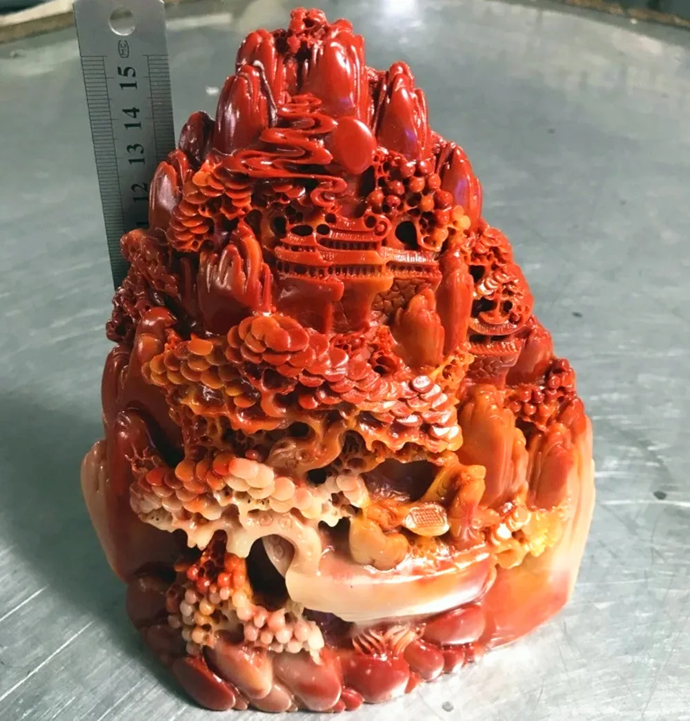 

Природный Кварц Shoushan, резьба по камню, Ландшафтные украшения, домашнее украшение Huanglong, Нефритовое ремесло, подарки, коллекция, нефритовые украшения, A1