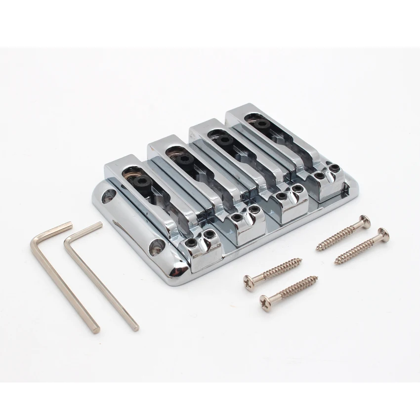 

NEW 4 string Bass guitar bridge BB204 Chrome