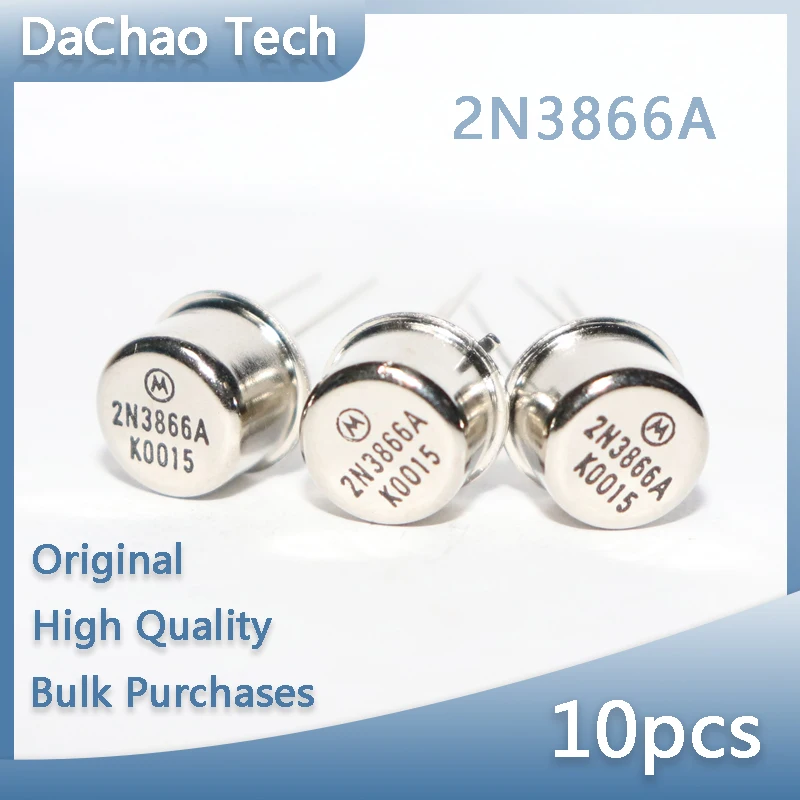 

10pcs 2N3866A 30V 0.4A 5W NPN Motorola High Frequency Triode TO-5 Original New