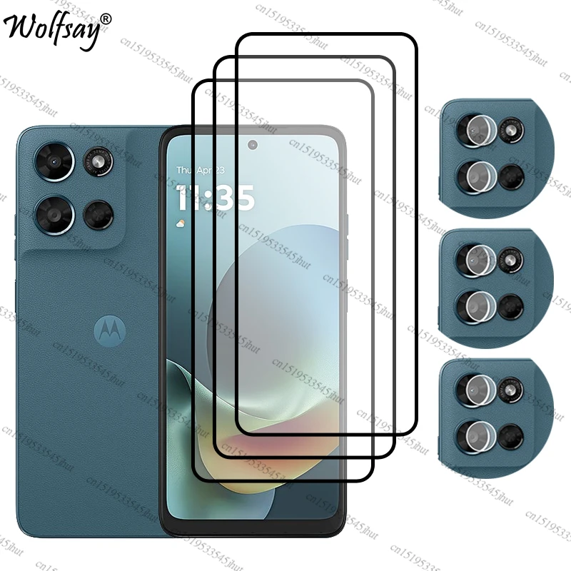 Premium Full Glue Tempered Glass Screen and Camera Protector