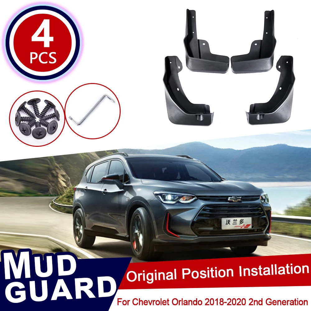 

Брызговики для Chevrolet Orlando 2018 2019 2020, брызговики для автомобильных колес, передние и задние аксессуары 2nd 2 Gen
