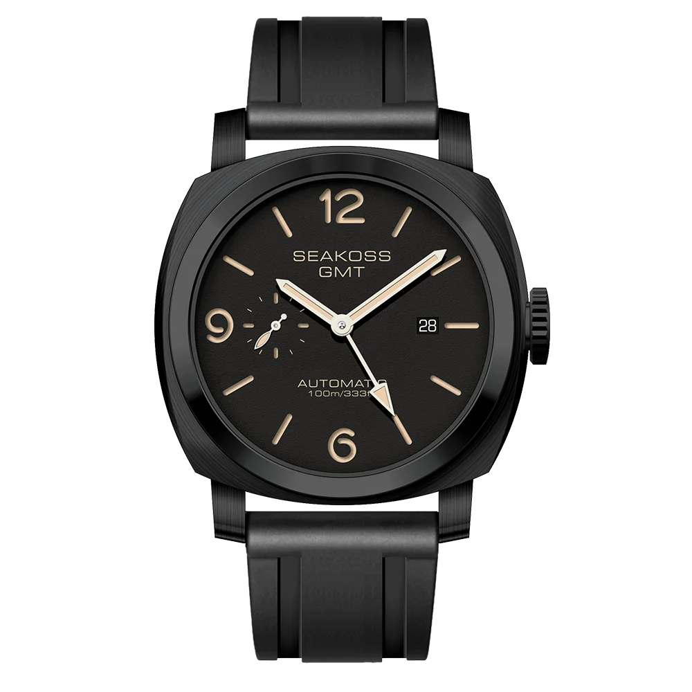 SEAKOSS GMT Super Luminous Diving Automatic Mechanical Watch Men 10ATM 1963 - Picture 26 of 28