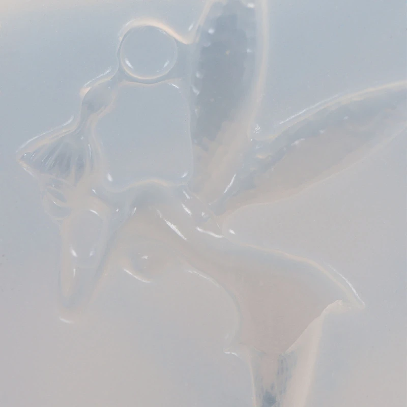 

5pcs Christmas Resin Molds Silicone Resin Angel Fairy Ornaments Pendant Molds