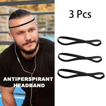 3pcs Sports Headbands Non-slip Running Elastic Sweatband Breathable Yoga Hair Bands Women Men Fitness Sweat Guide Hairbands 1