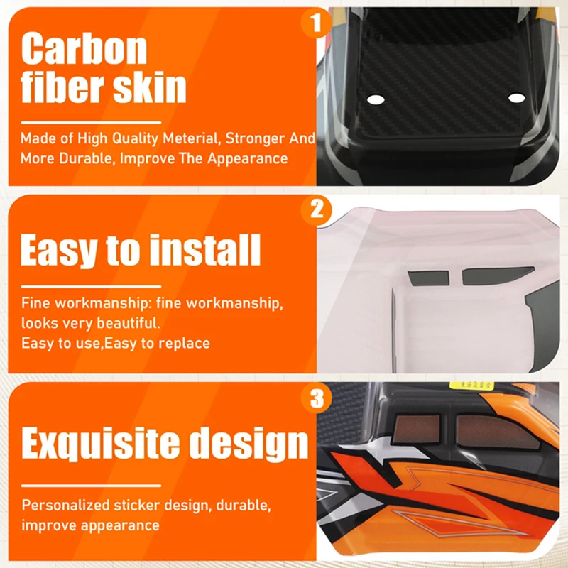 HBX 9 9A 16890 16890A SG1601 SG1602 RC Car Body Shell And Sticker B004-INV 1/16 RC Car Parts Accessories-Y96A