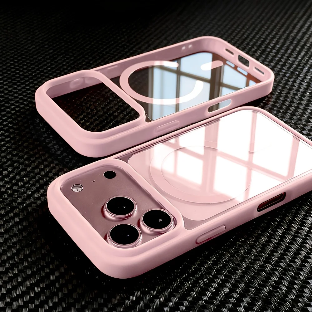 Sleek Transparent Acrylic MagSafe Magnetic Phone Case