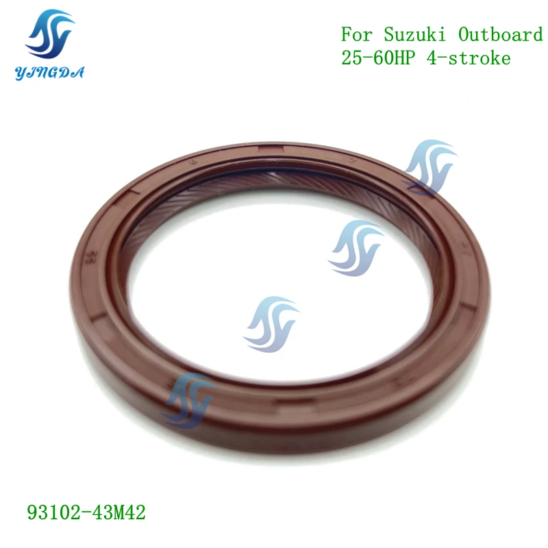 

93102-43M42 Crankshaft oil seal For Suzuki Outboard F 25-60HP 4 Stroke 93102-43M42-000，9310243M42