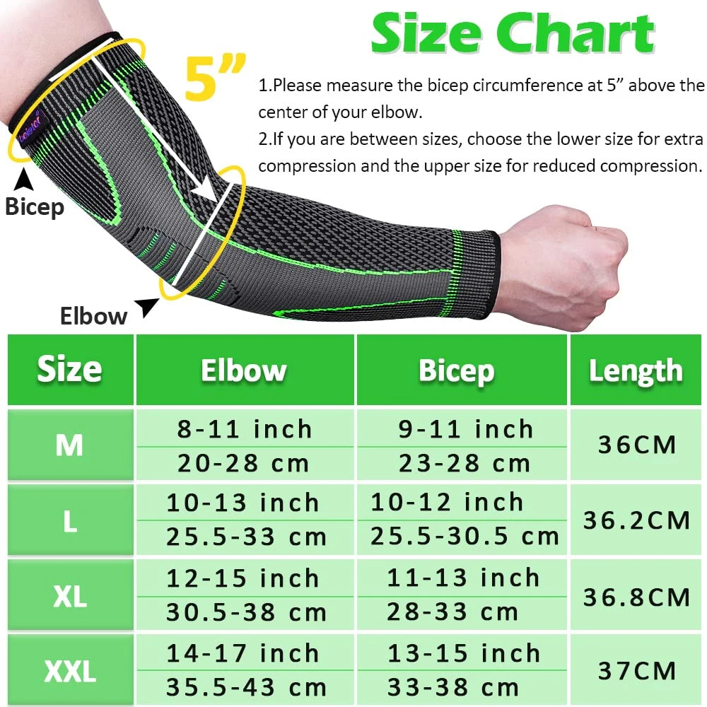 elbow brace size M L XL