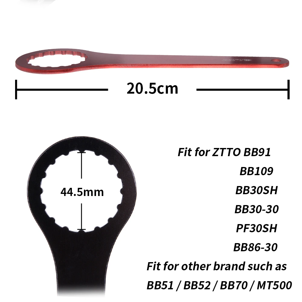 ZTTO Bicycle Bottom Bracket Install Repair Tool DUB BB Wrench Spanner 44mm 46mm 16/24 Notch For IXF BB51 BB52 BBR60 MT800 DUB, bicycle bottom bracket tool