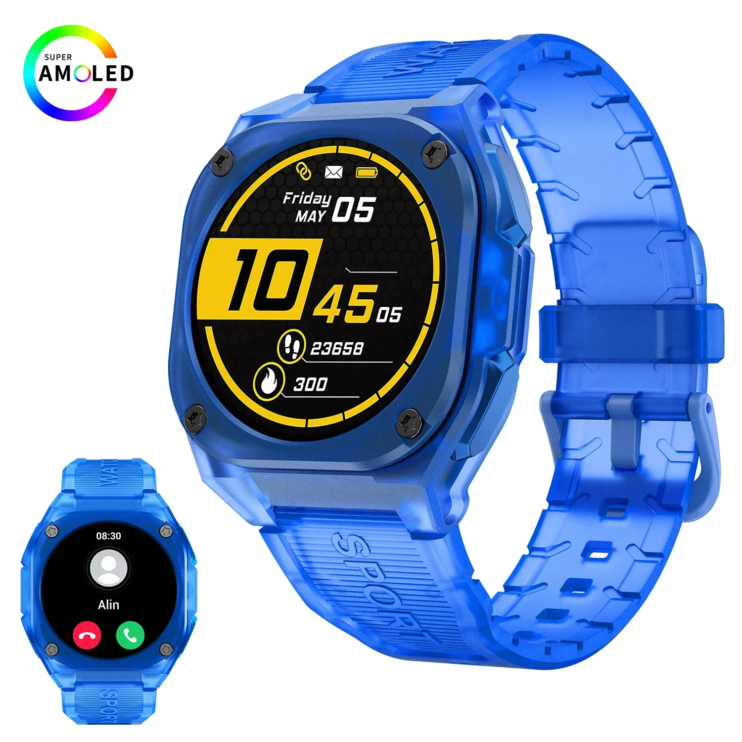 2026 Fashion Smartwatch,Full Touchscreen,Answering,Music Control/Multiple Dials/Calendar/Weather Forecast,For Iphone & Android 4
