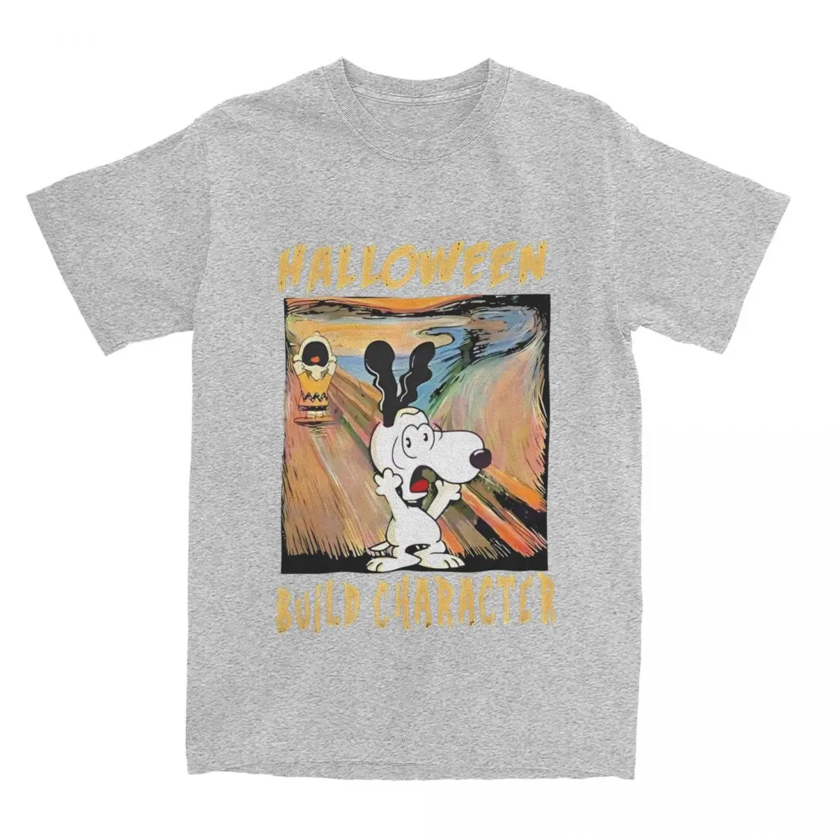 thumbnail image 1 of Camiseta de Halloween con el personaje de Snoopy y Charlie Brown para hombre, camisetas retro 100% algodón, camisetas de verano, ropa de gran tamaño en oferta, 1 of 5