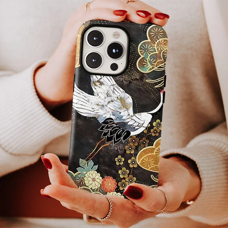 Red-Crowned Crane 2-in-1 Protective Phone Case