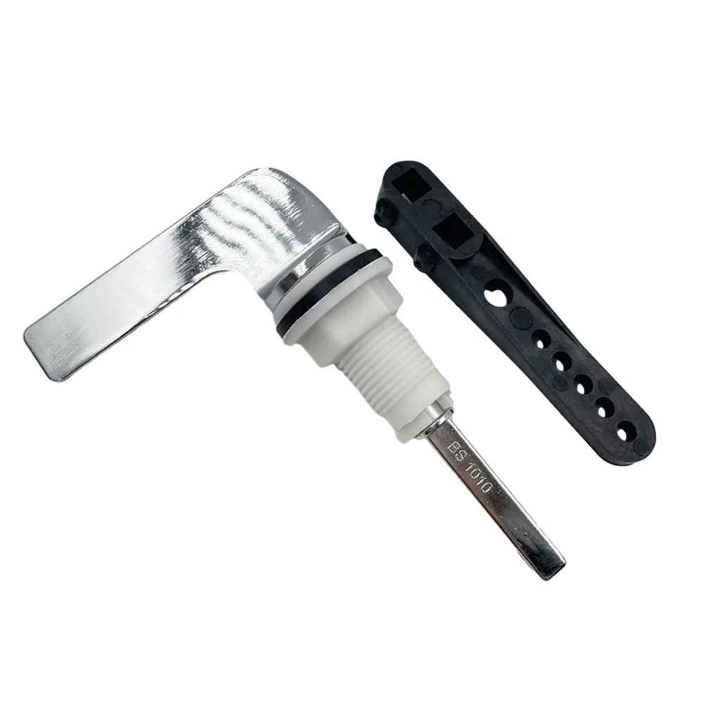 Toilet Tank Flush Lever Toilet Flush Handle Replacement Kit Flush Valve Toilet Handle Side Mount Lever Bathroom Toliet Accessories