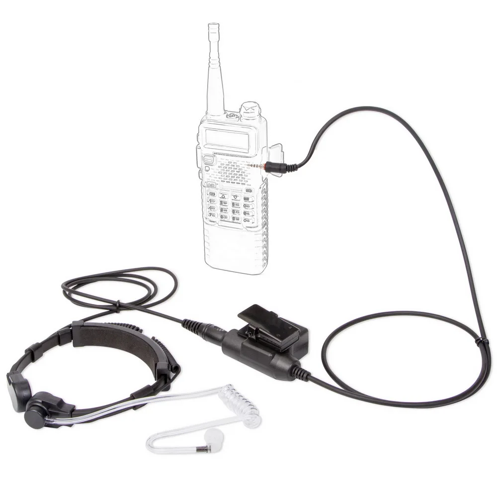U94 PTT+7.1mm tactical telescopic throat controlled walkie talkie headset for Yaesu Vertex VX-6R VX-7R FT-270R FT-277R VX-120 VX