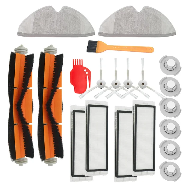 HEPA Filter + Side Brush + Main Brush for Xiaomi MI Robot Vacuum 2 Roborock S50 S51 Vacuum Cleaner Parts Accessories Purple