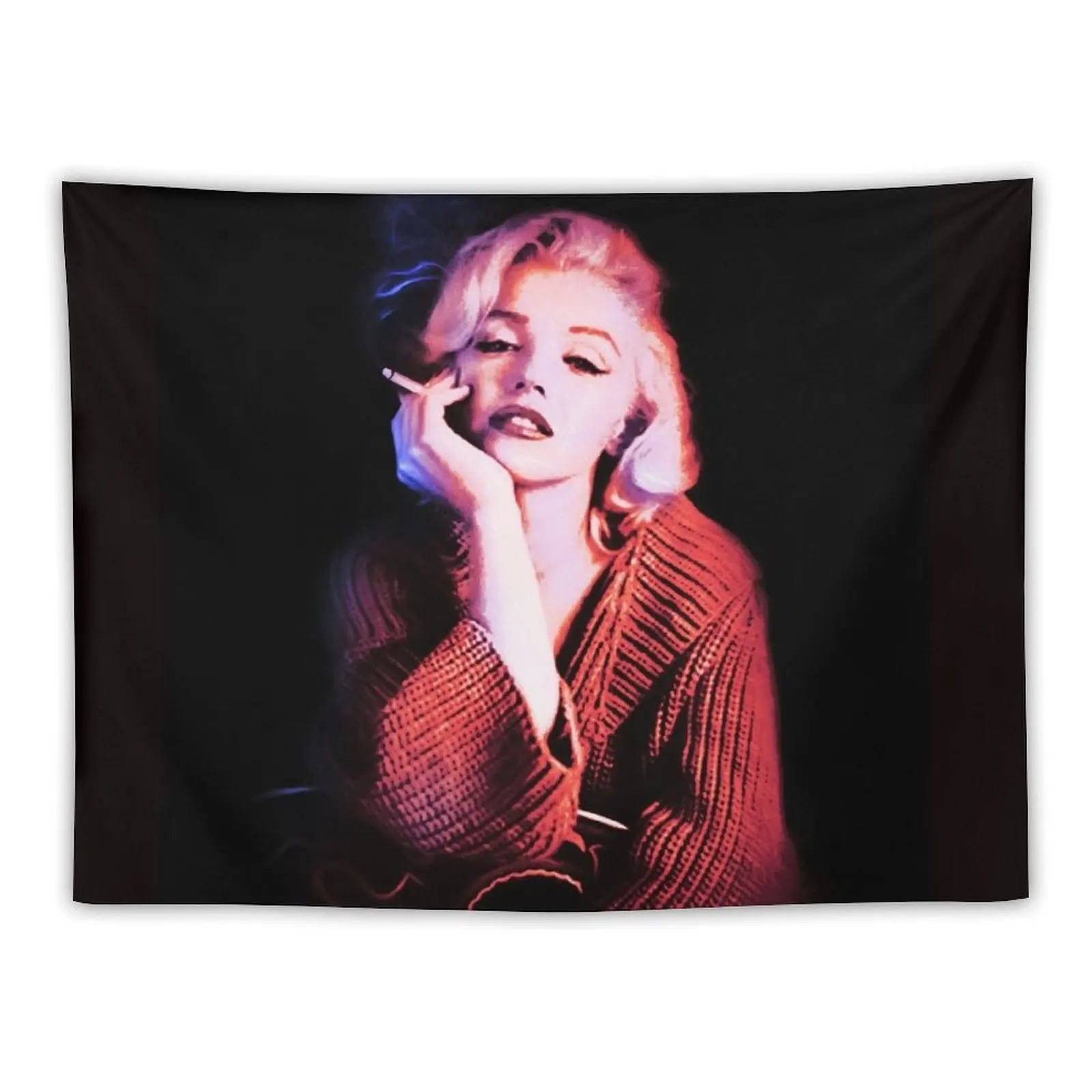 

Marilyn blue smoke Tapestry Kawaii Room Decor Room Decor Wall Decorations Tapestry