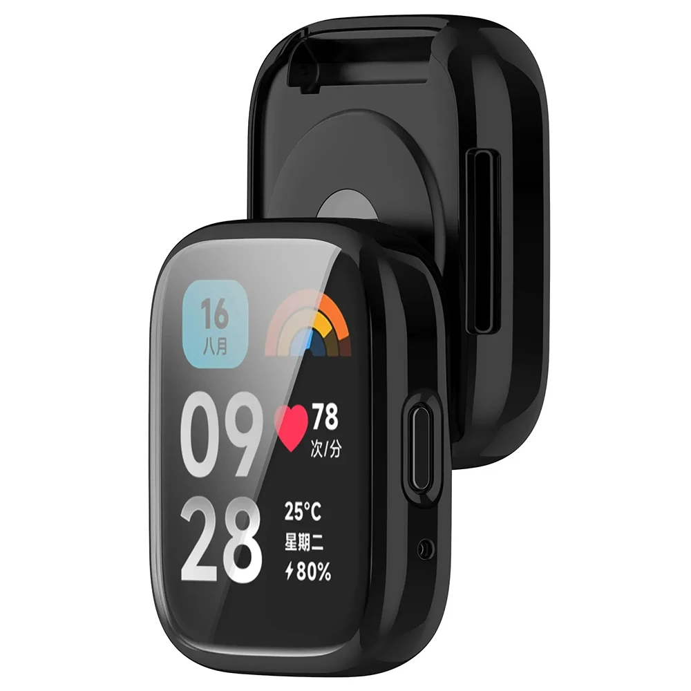 TPU Screen Protector Cover para Xiaomi Redmi Watch, Smart Watchband Case, Shell protetor, Active, Lite, 4, 3