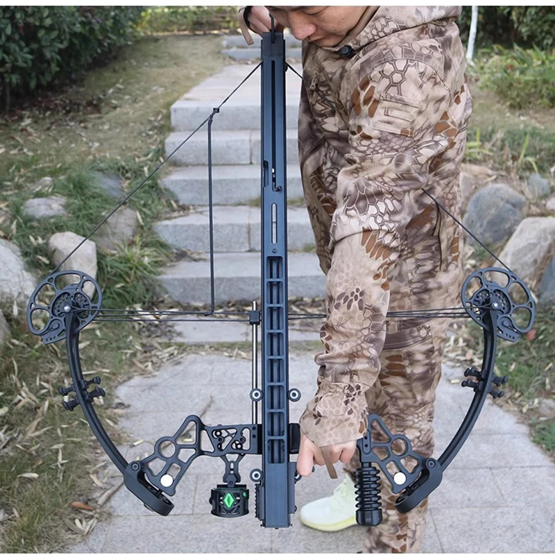 Fronde De Chasse En Alliage + Arc Plat Caoutchouc - Catapulte
