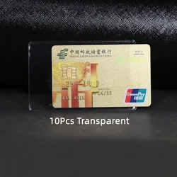 Set of Transparent PVC Card and Passport Protectors (10Pcs Transparent)