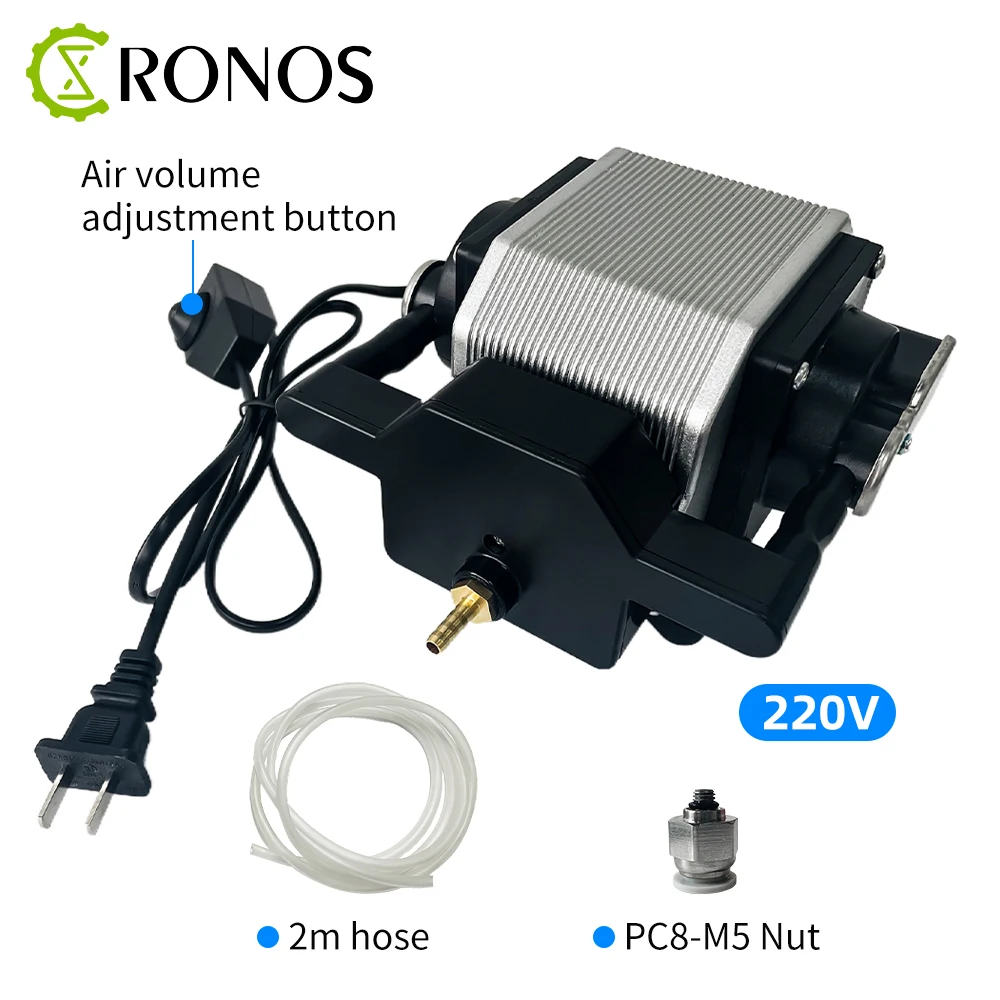 220V 40W 80L/Min 0.03MPa Laser Air Assist Pump Air Compressor For Laser Adjustable Speed Low Noise Low Vibration Stable Output